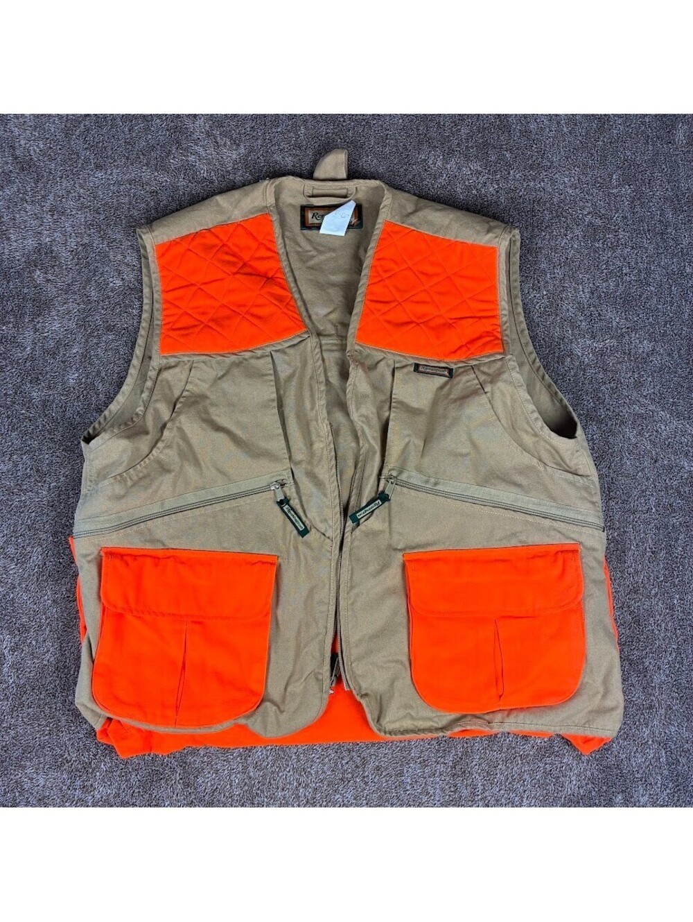 Remington Hunting Vest Mens Size XLarge Orange And Tan